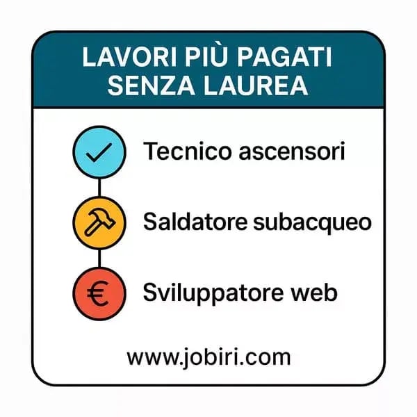 lavori pagati senza laurea